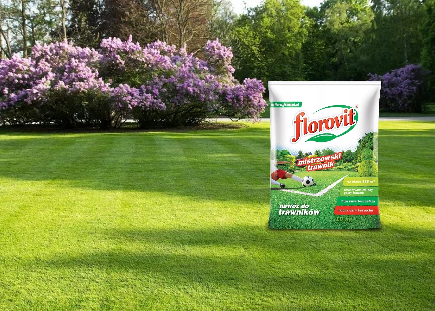 Florovit Mistrovský trávník se železem bojuje proti mechu a florovitám 10 kg