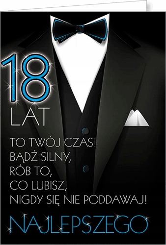 

Kartka na 18 urodziny chłopaka Party11