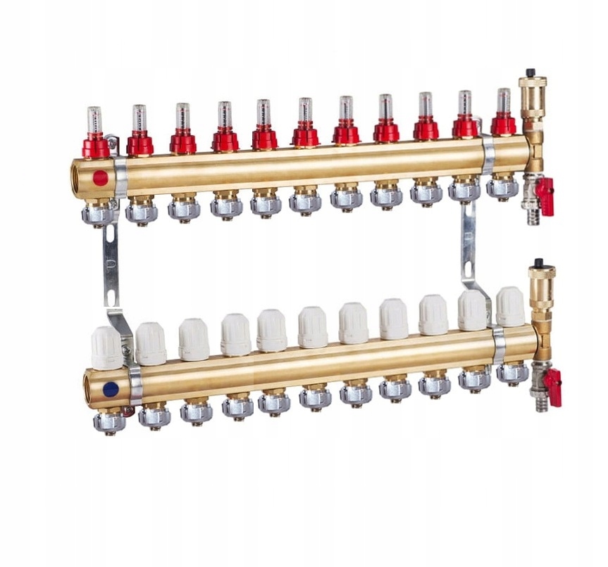 Rozdělovač pro podlahu 11 okruhů spojky Pex
