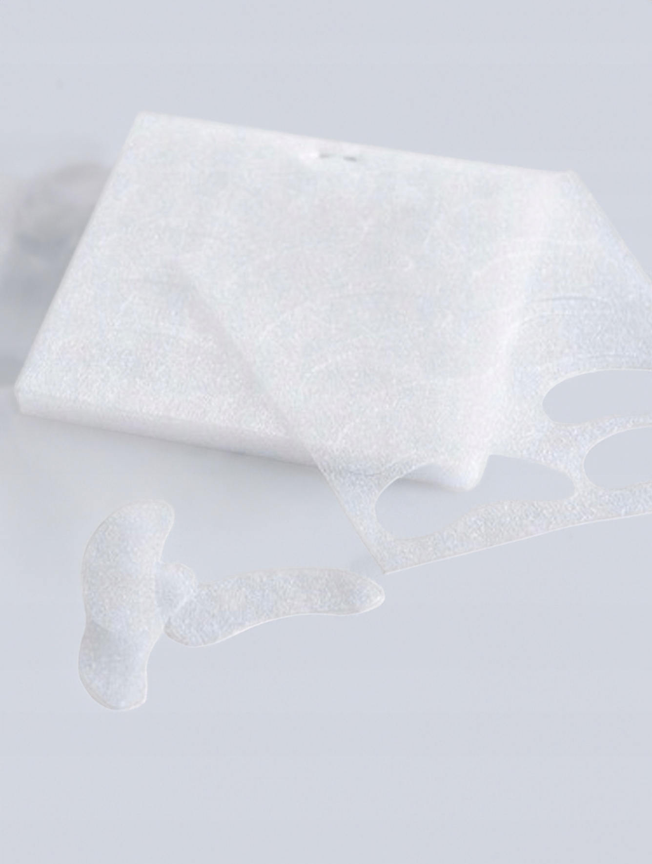 PŁATKI PODKŁADKI PIANKOWE DO HENNY FARBKI 100 SZT Kolor biały