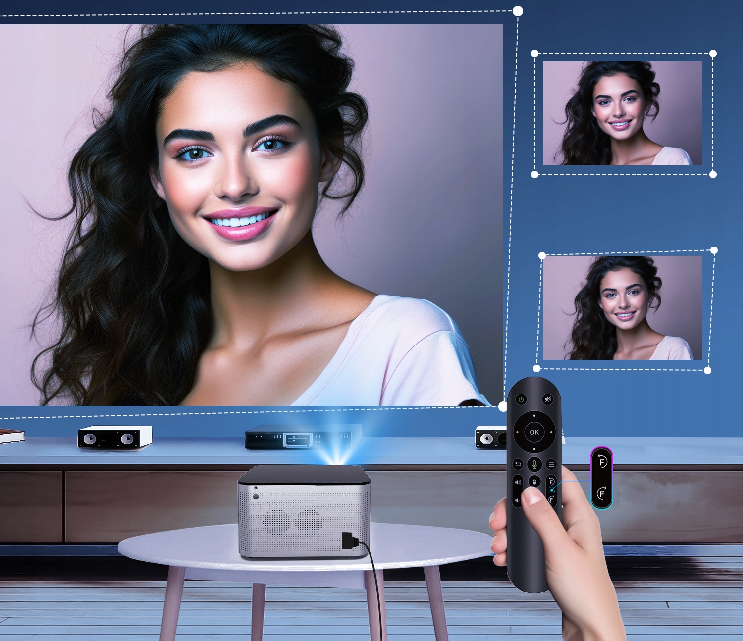 PROJEKTOR Magcubic HY 350 PRO WERSJA 2025 4K ANDROID LED WIFI FULL HD Rozdzielczość podstawowa (px) 1920 x 1080