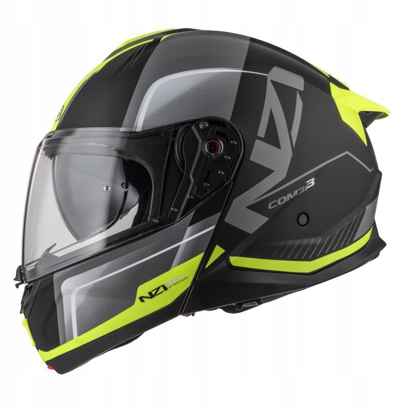 Motocyklová Prilba Nzi Combi 3 Duo Orbe Black Antracite Yellow Matt L