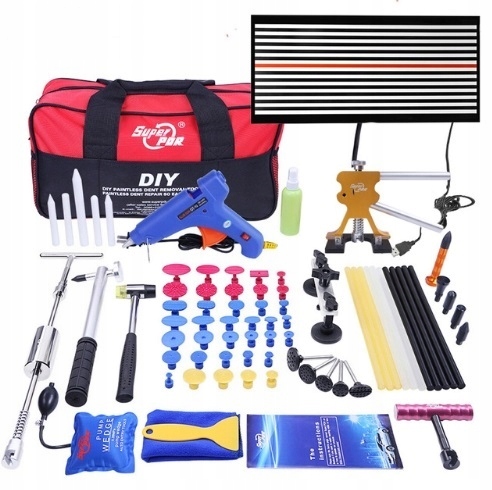 Sada na odstraňování promáčklin Puller Pdr Pistole XXL Nejlepší kladivo Lampa