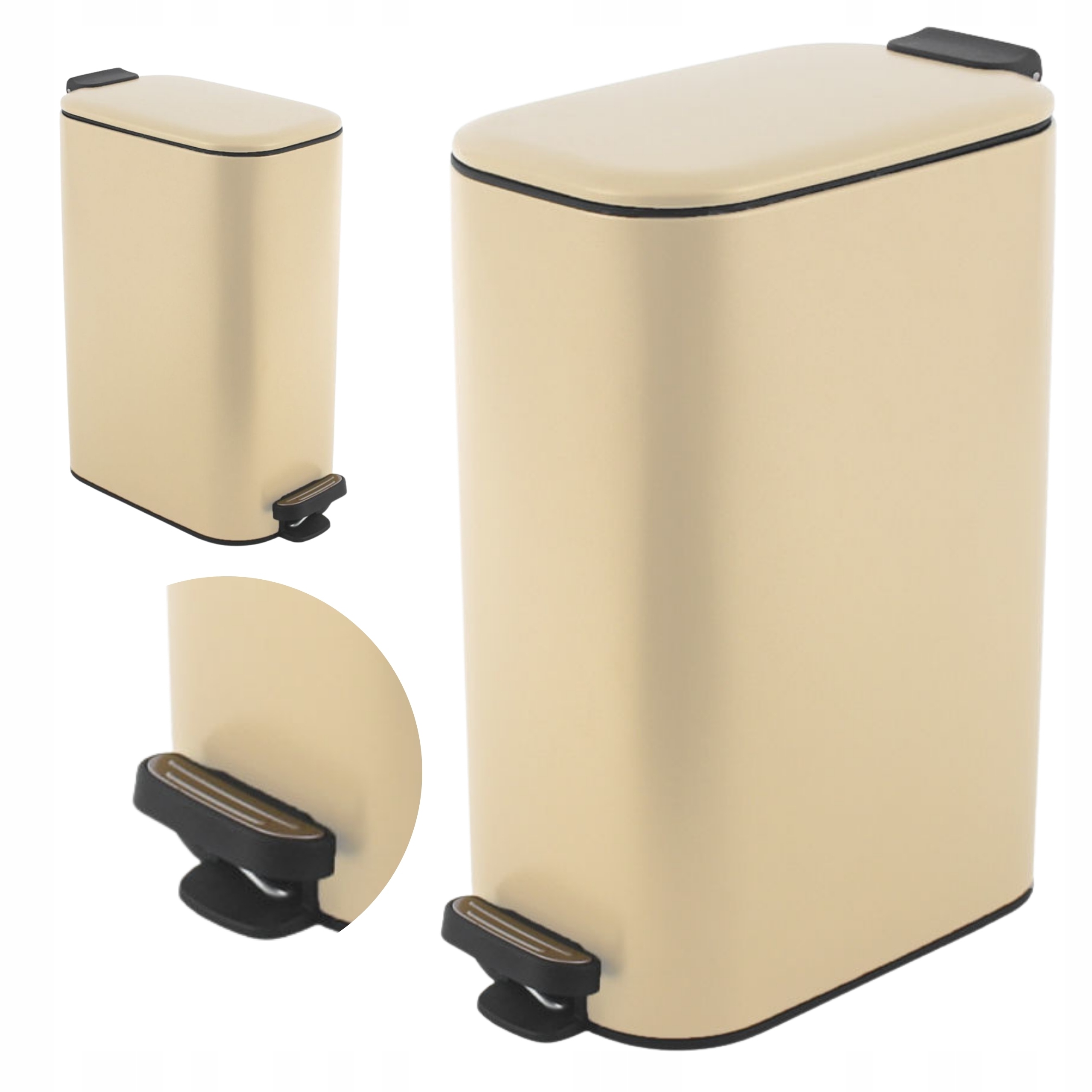 Kôš na odpadky odpadkový kôš 30 l odpadkový kôš s pedálom kovový