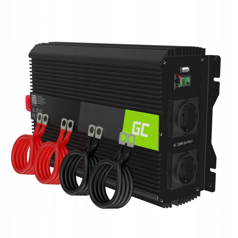 Menič napätia Green Cell 12V na 230V 2000W modifikovaná sínusoida