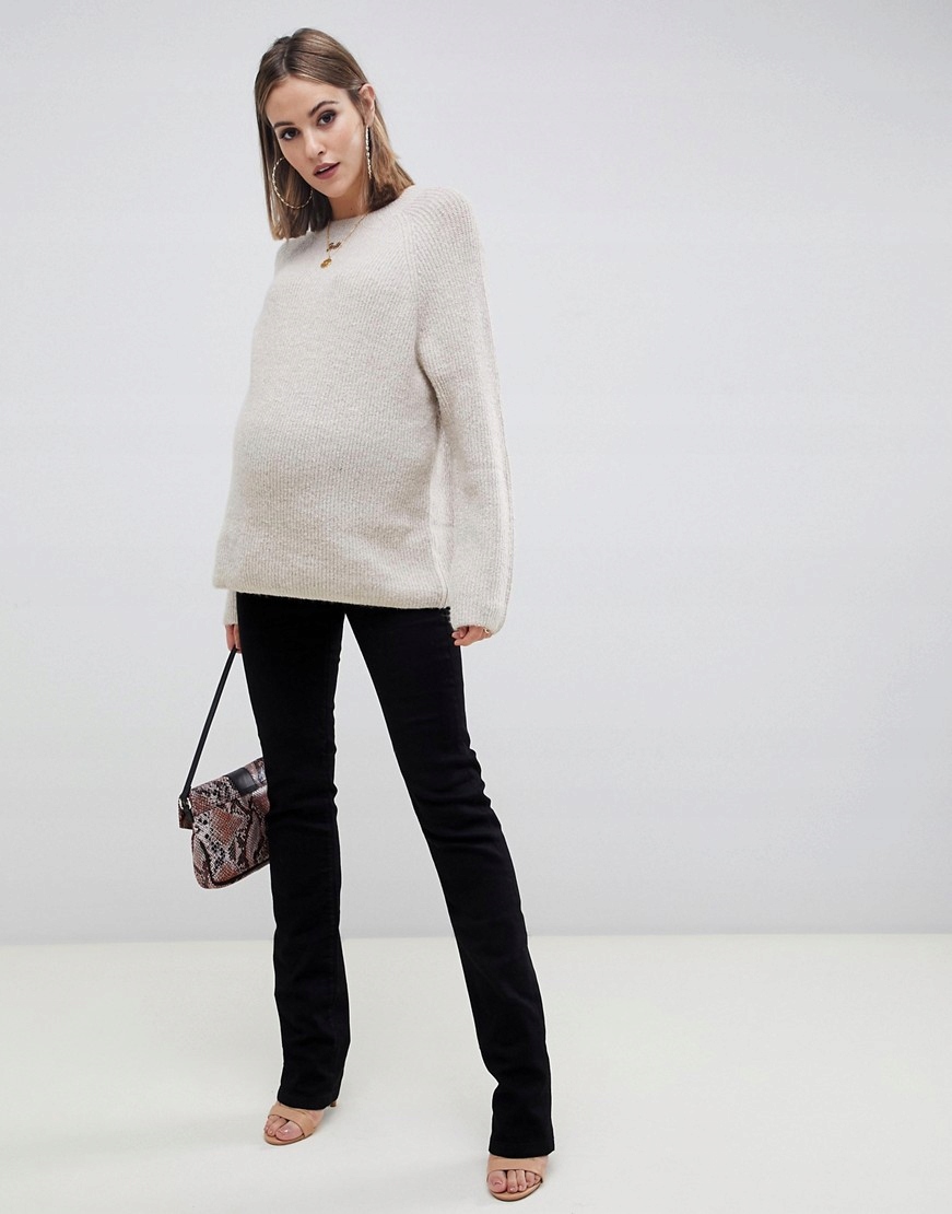 MATERNITY SPODNIE GŁADKIE W29 L34 957