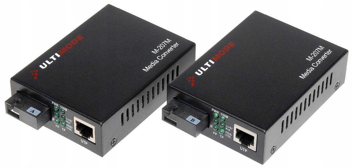 Media Jednomodový Konvertor Komplet Txrx M-207 M Ultimode