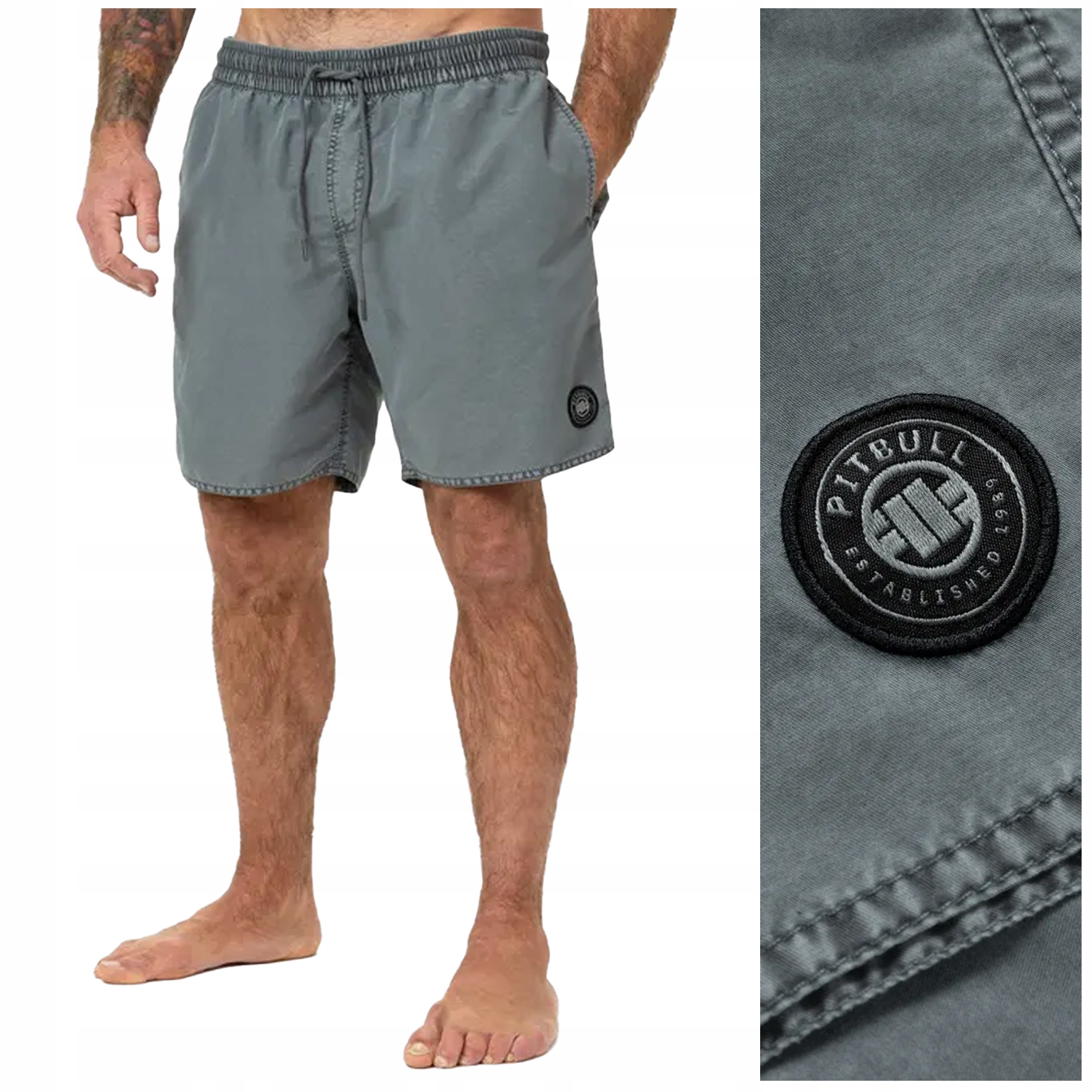 Pánské koupací šortky a kraťasy Pit Bull "balfour" vel. S, šedé