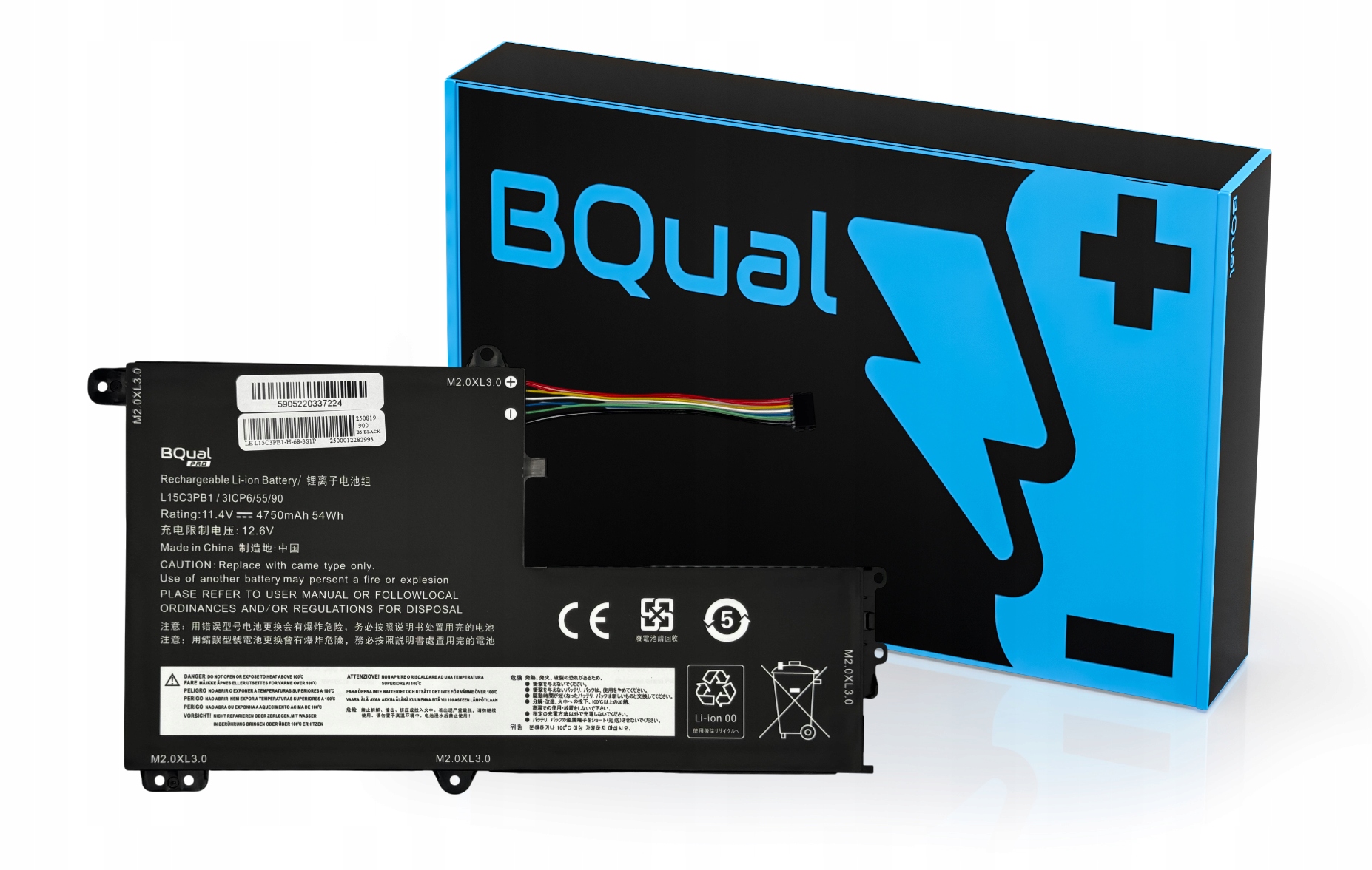 Bateria L15C3PB1 do Lenovo IdeaPad 330S-14IKB 330S-15ARR Yoga 520