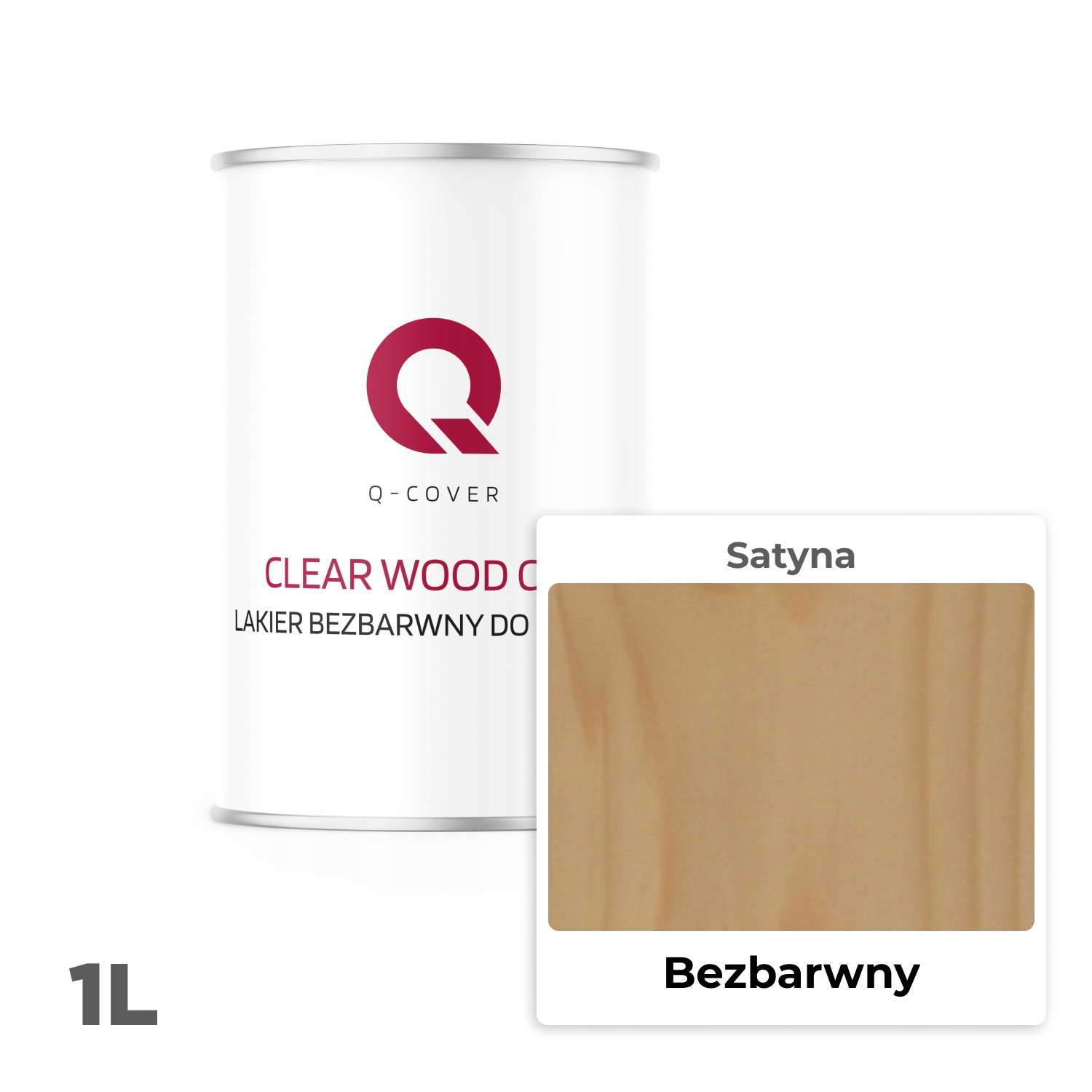LAKIER BEZBARWNY DO DREWNA MEBLI DESEK 1L OKLEINY SKLEJKI OCHRONNY SATYNA EAN (GTIN) 5905748195030