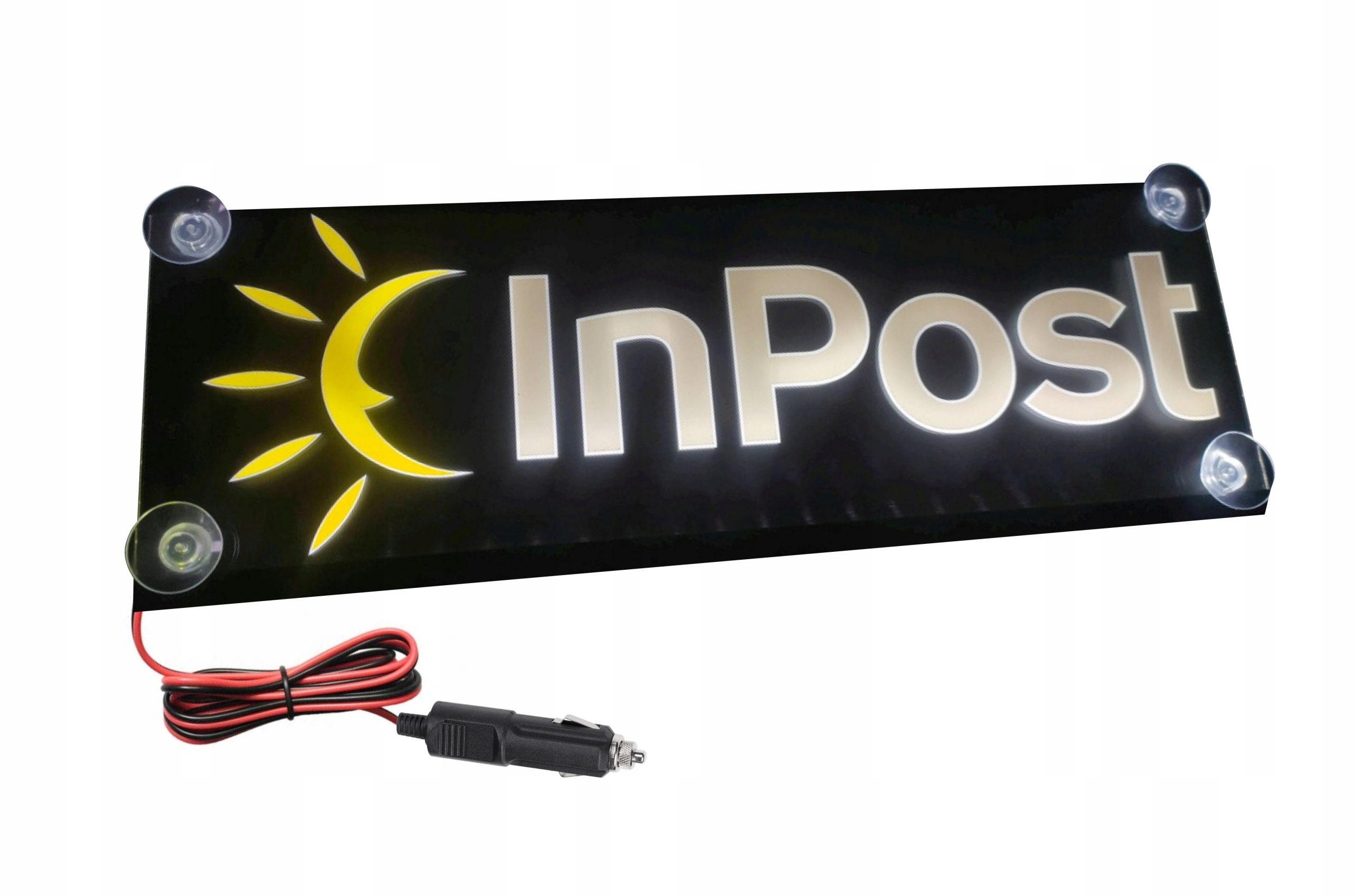 Tabule s logem společnosti Inpost velikost 40x16 Led tabule Barevná