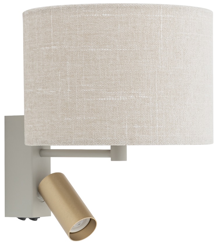 Nowodvorski 11654 Santana Kremowy Abażur Kinkiet Regulowany Reflektorkek