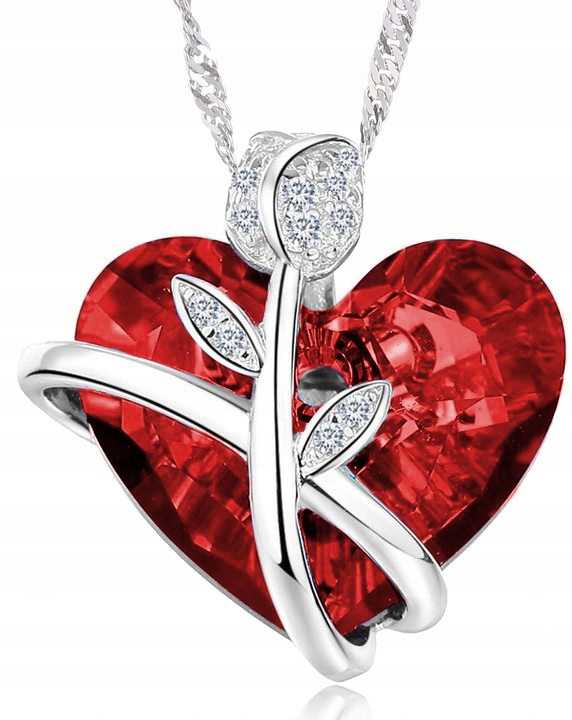 

Naszyjnik Łańcuszek Damski Srebrny Serce 925