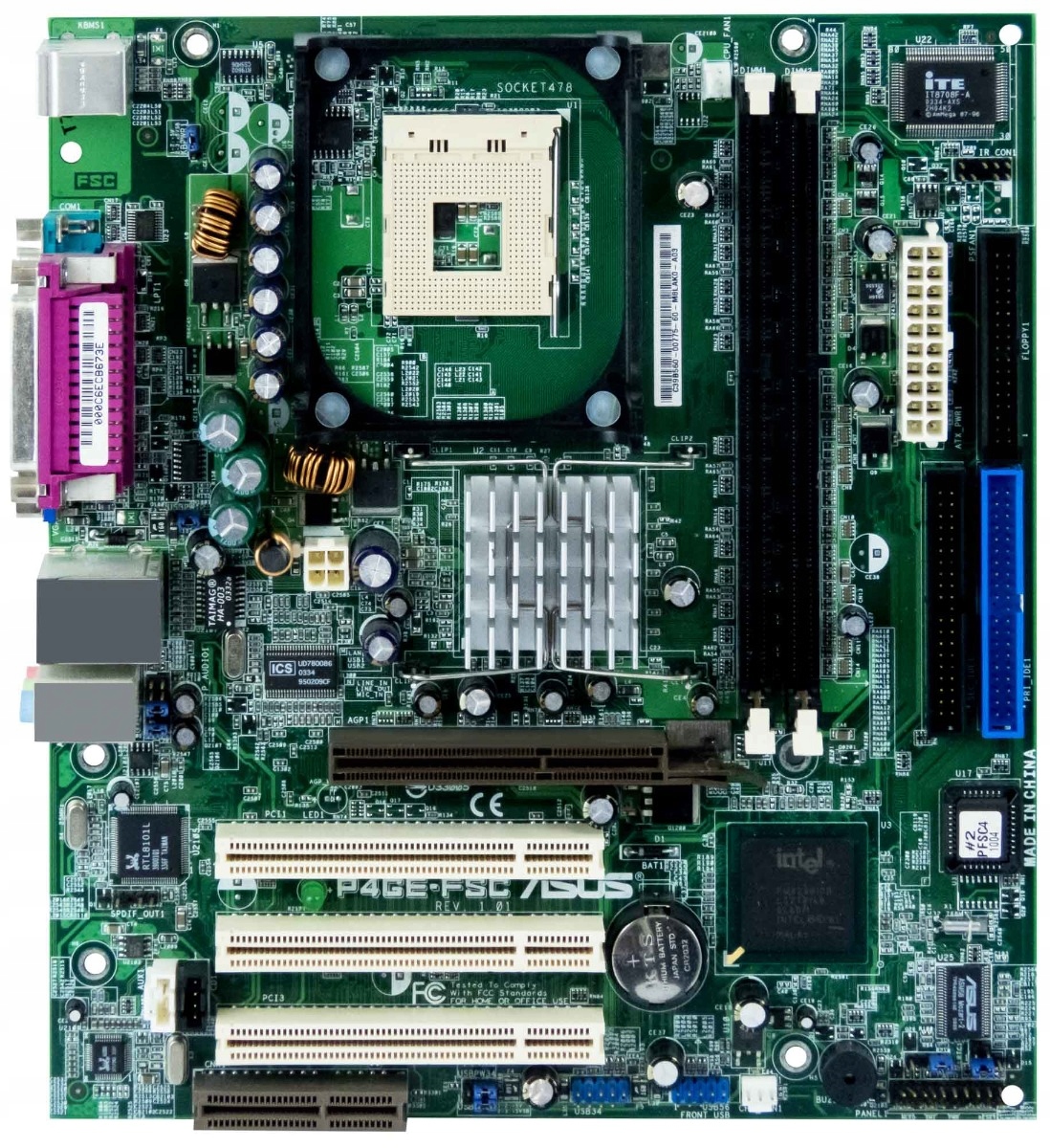 Asus P4GE-FSC s.478 Ddr Pci Agp Cnr