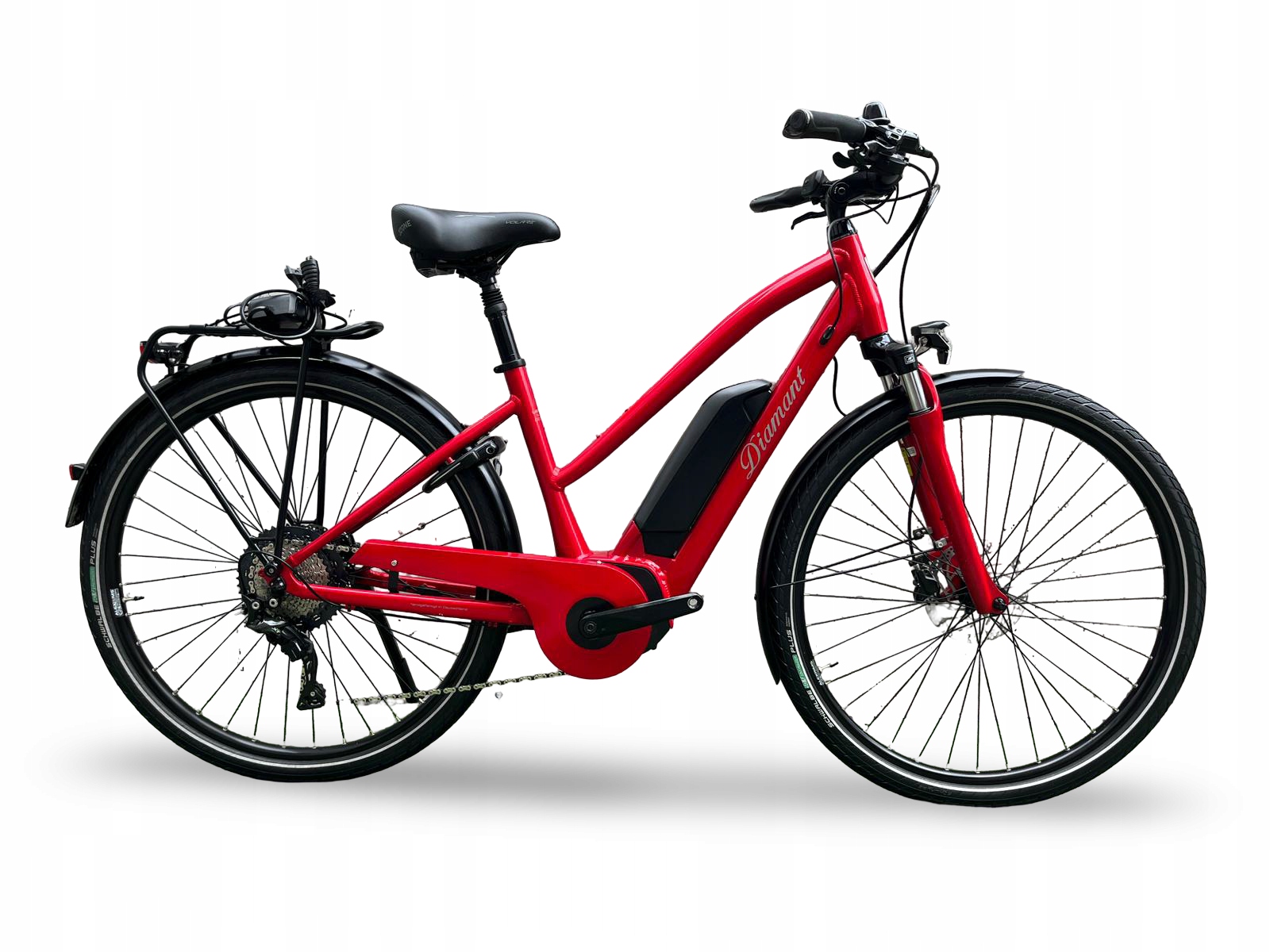 Rower elektryczny Diamant UBARI DELUXE 45 cm czerwony 250 W trekkingowy ...