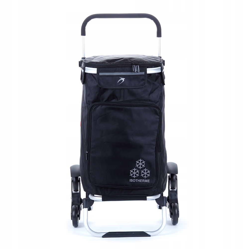 Vozík nákupní taška na kolečkách na schody, skládací, nastavitelná rukojeť, 45 l