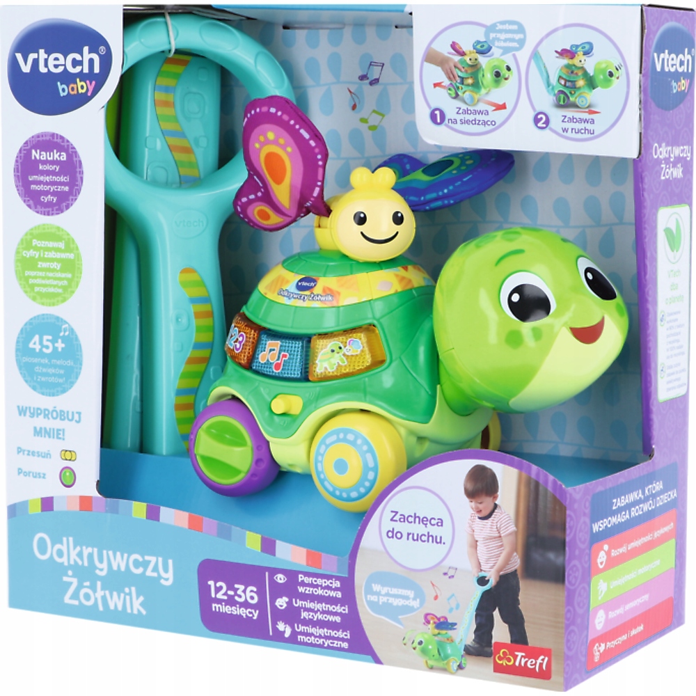 Interaktívny strkadlo Objavovacia korytnačka Vtech 61653