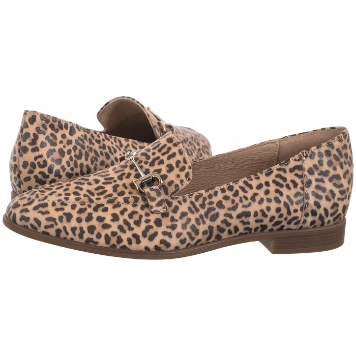 Dámské boty Polobotky Obuv Mokasíny Ryłko Béžová Panterka Y2R77__ _hb