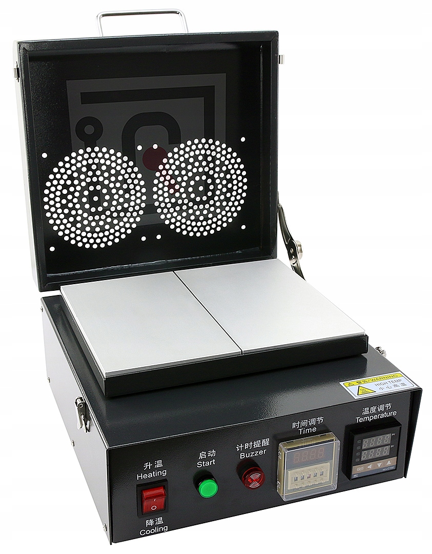 Výkonný Průmyslový Ohřívač Bga Hot Plate WDS-200 900W, 2 Zónový Časovač