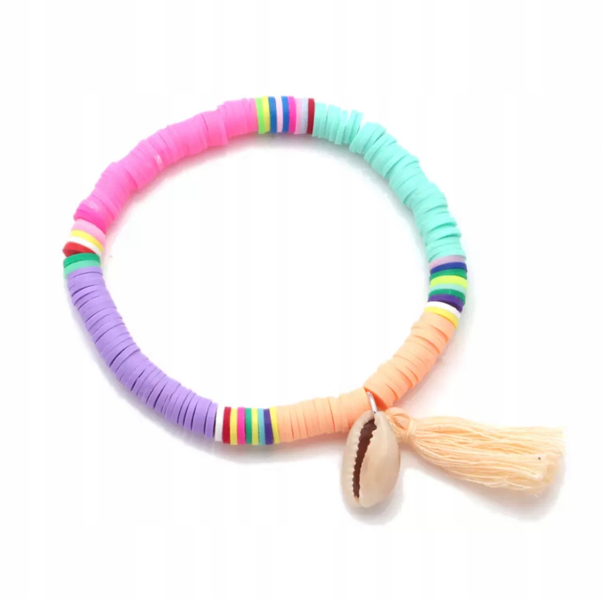 

Bransoletka surfer koraliki fimo Muszelki Shell