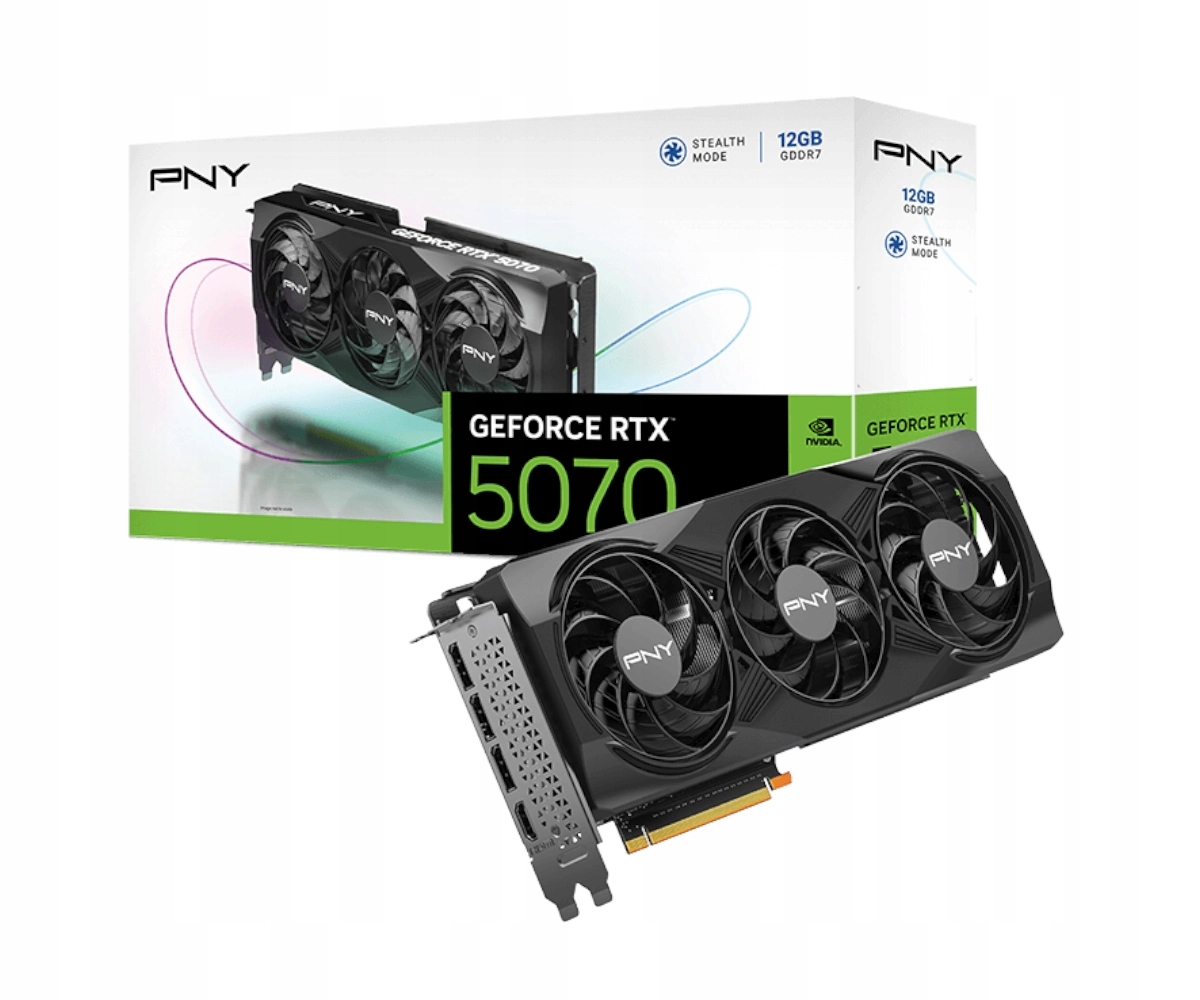 Grafická karta Pny Geforce Rtx 5070 Triple Fan 12GB GDDR7 DLSS4