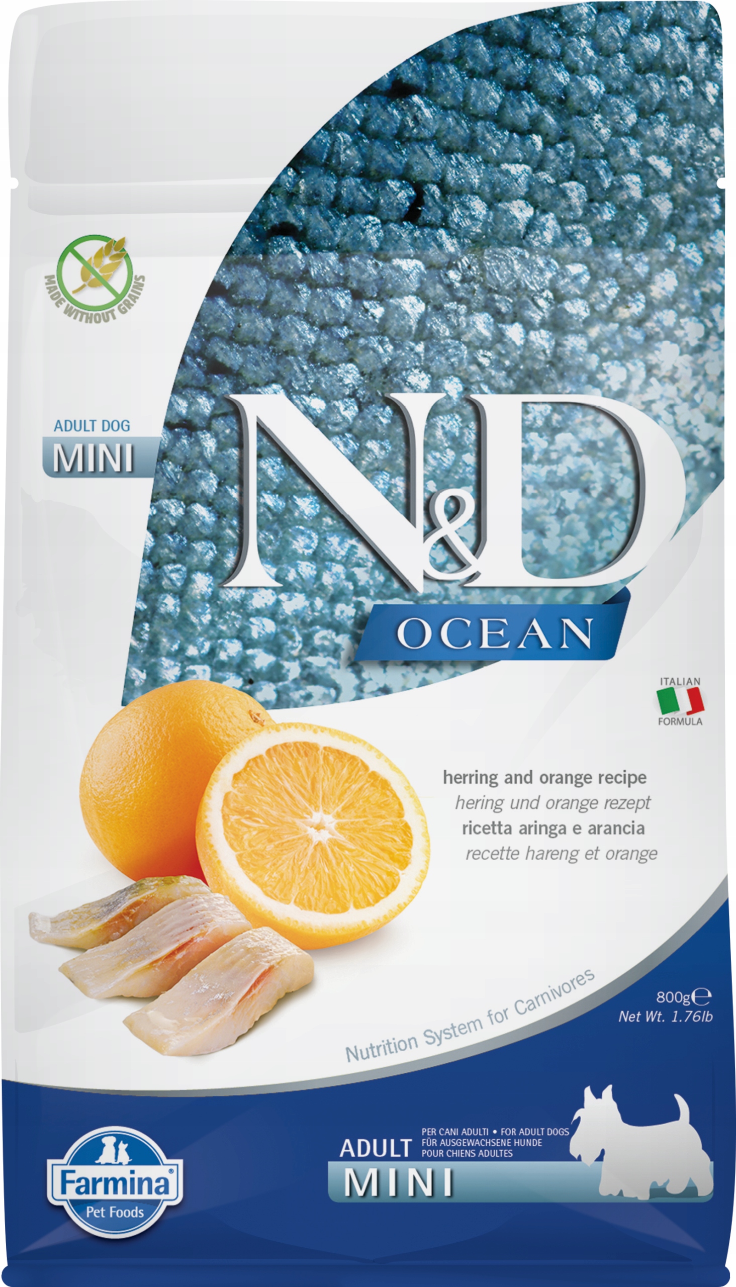 Farmina N&d Ocean Herring Orange Adult Mini 800 g