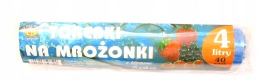 

Woreczki do mrożenia żywności na mrożonki 4L 40szt