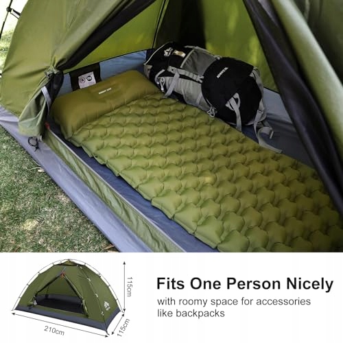 NIGHT CAT Namiot Jednoosobowy Wodoodporny Lekki Łatwy Montaż Camping — miniatura 4