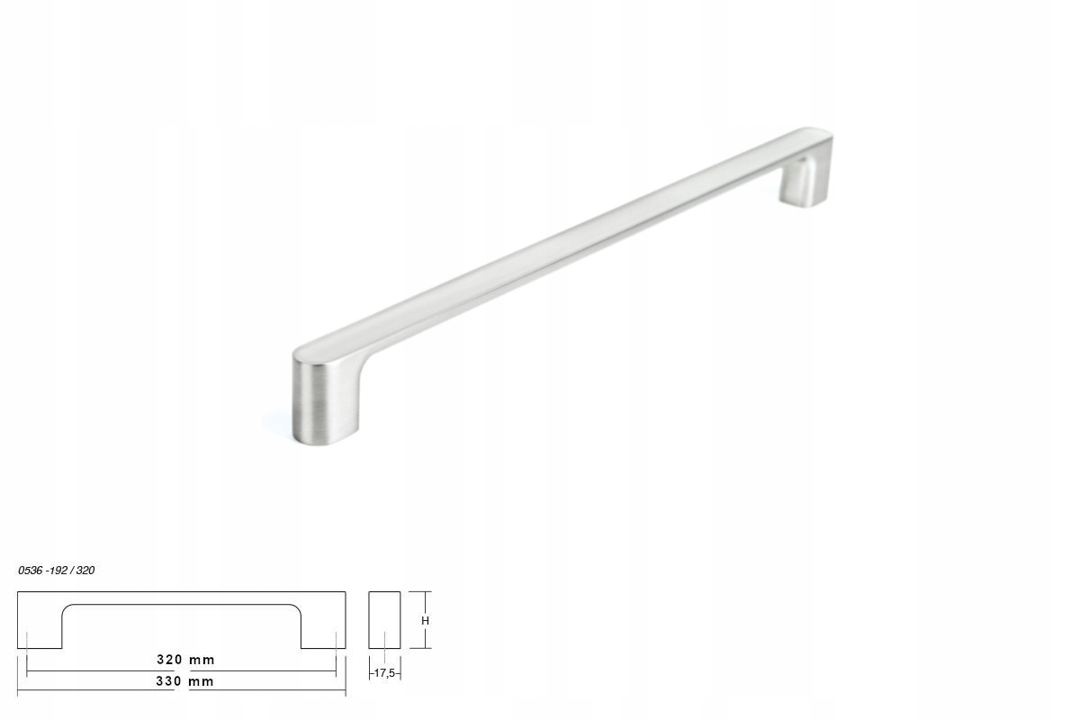 Nábytková úchytka Viefe 0536 Luv 320 mm ocel nerez
