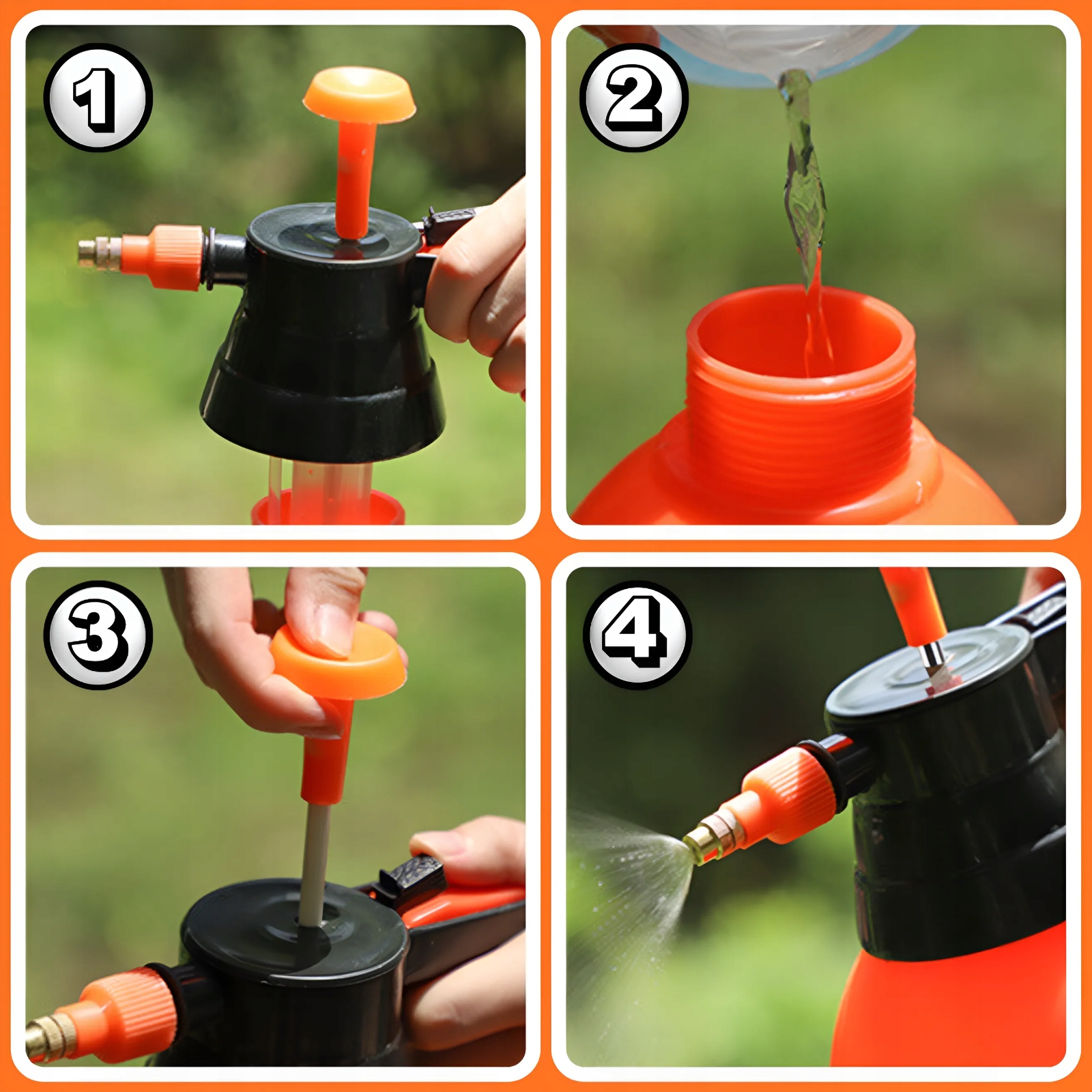 OPRYSKIWACZ OGRODOWY WYDAJNY OPRYSKIWACZ RĘCZNY SZKLARNIOWY 3L DO ROŚLIN Ciśnienie max 3 bar