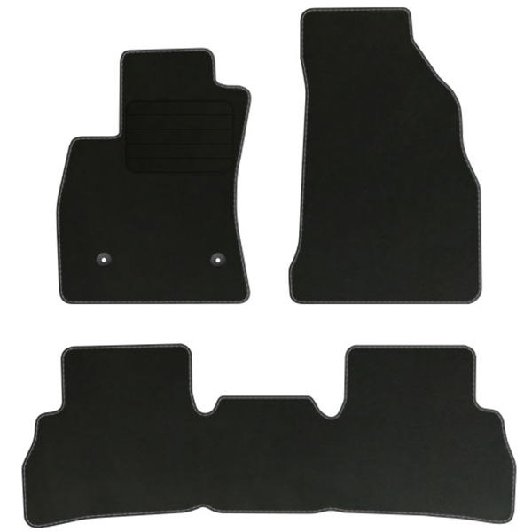 Fiat Doblo II 10-15 velurové koberce Comfort Černé