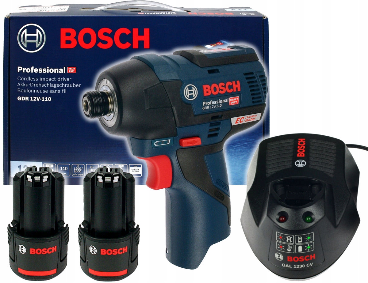 

Wkrętarka Udarowa 12V Gdr 12V-110 Bosch 2x3,0Ah
