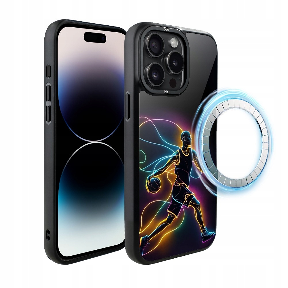 Pouzdro pro iPhone 14 Pro Max Ibizu DropGuard Matt s MagSafe, Duch basketbalu