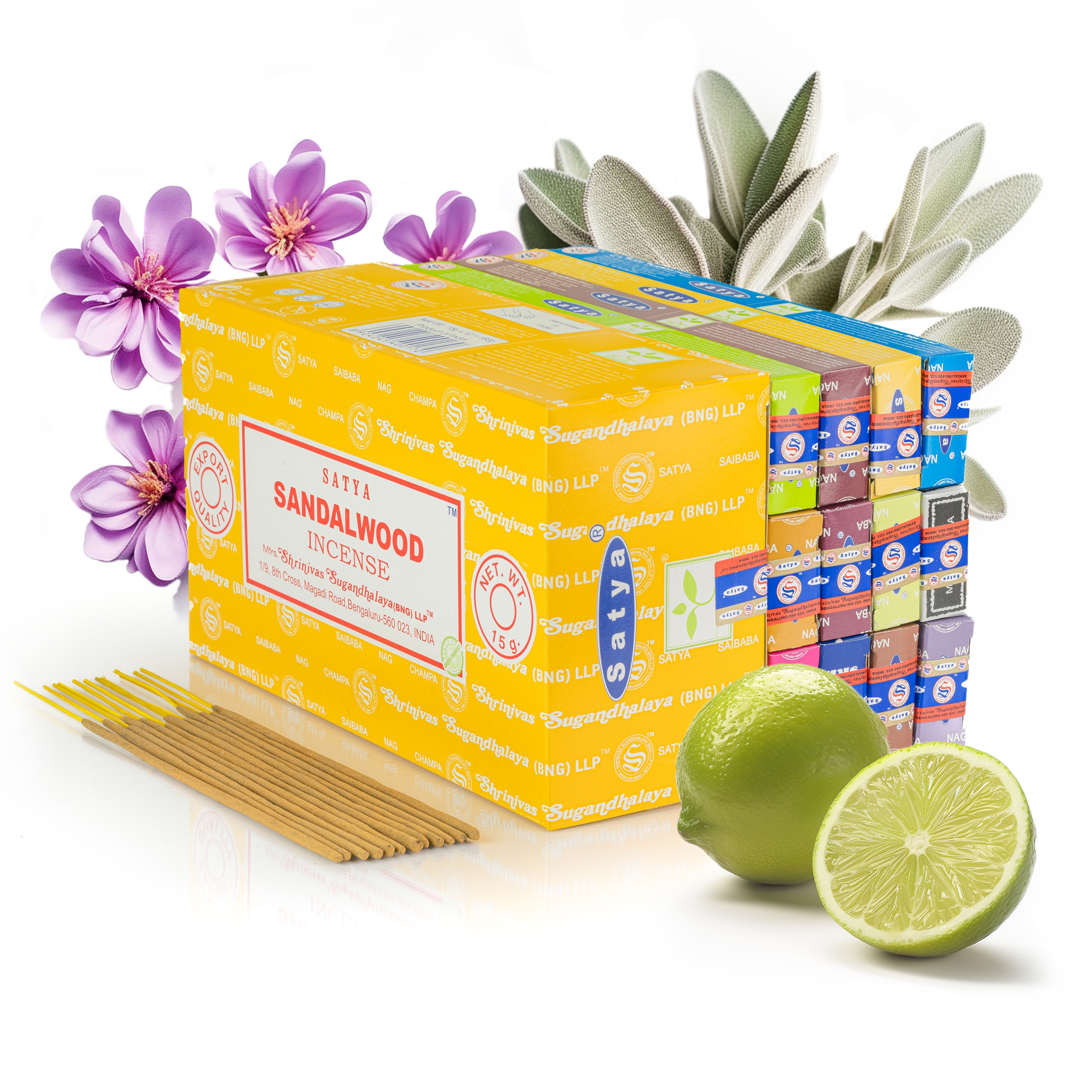 KADZIDEŁKA Nag Champa Satya MIX 12 zapachów