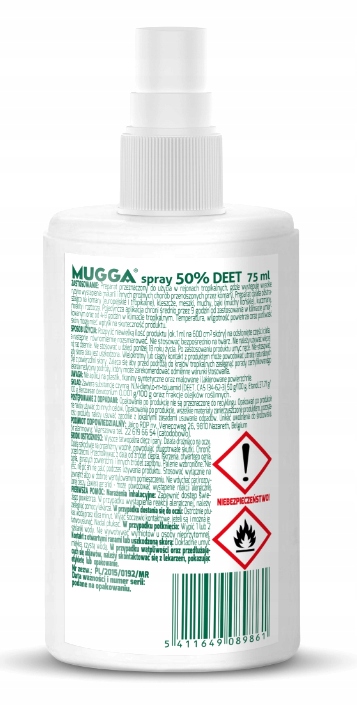2x SPRAY NA KOMARY KLESZCZE MUGGA STRONG SKUTECZNY Stan opakowania oryginalne