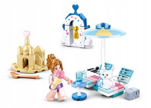 

Klocki 102EL Girl's Odpoczynek Na Plaży Sluban