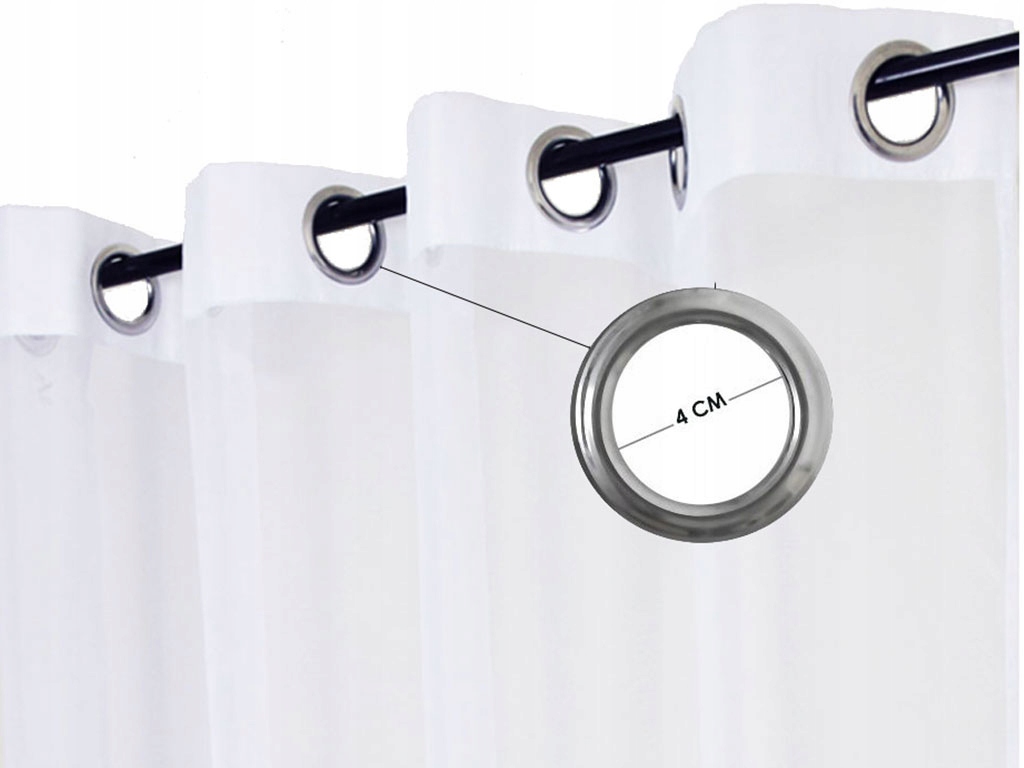 Gotowe Zasłona FIRANA ZASŁONY FIRANY WOAL 145x250 Kod producenta FIRANA GOTOWA PRZELOTKA ŚNIEŻNOBIAŁA