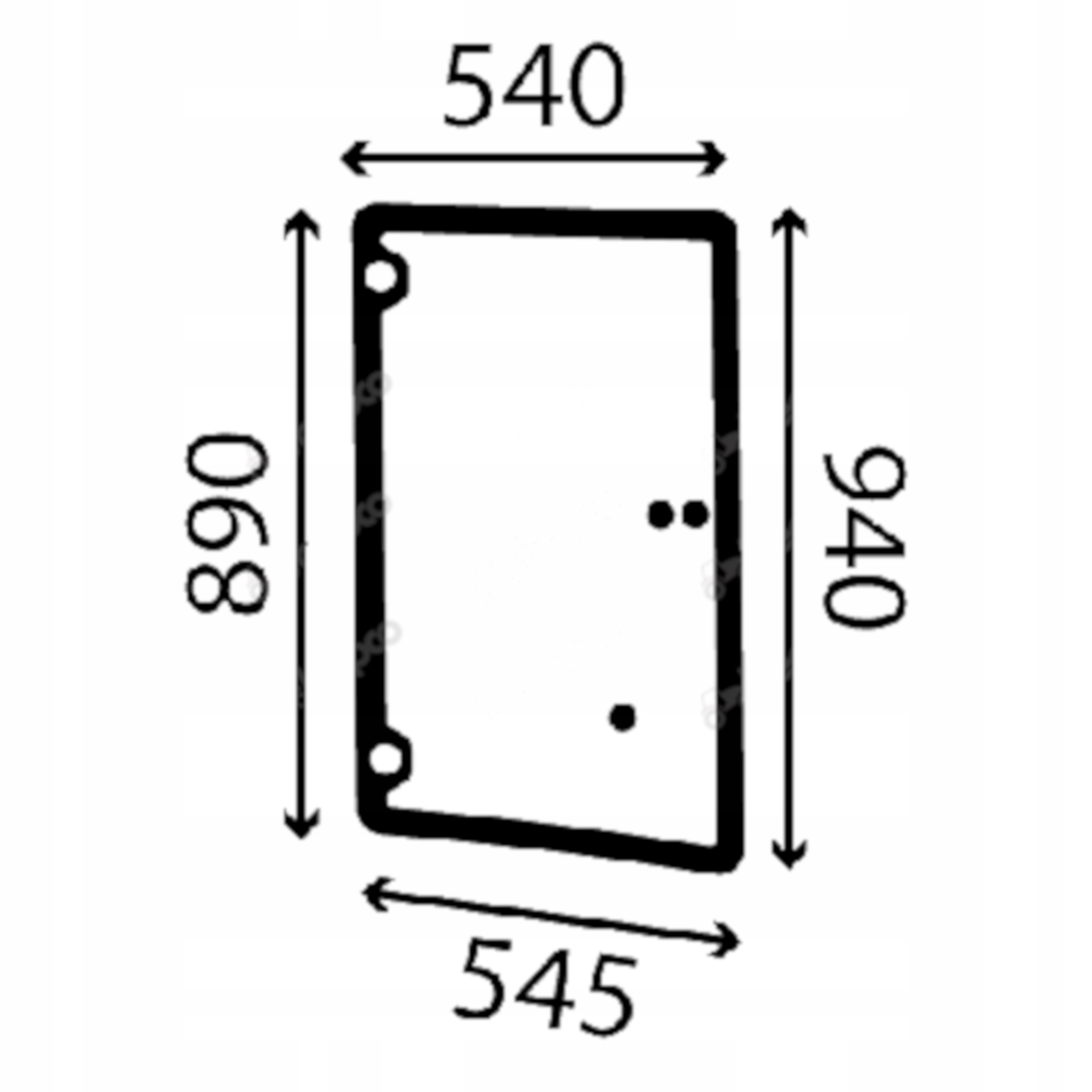 sklo Bomag boční přední pravé otevírá 58291102