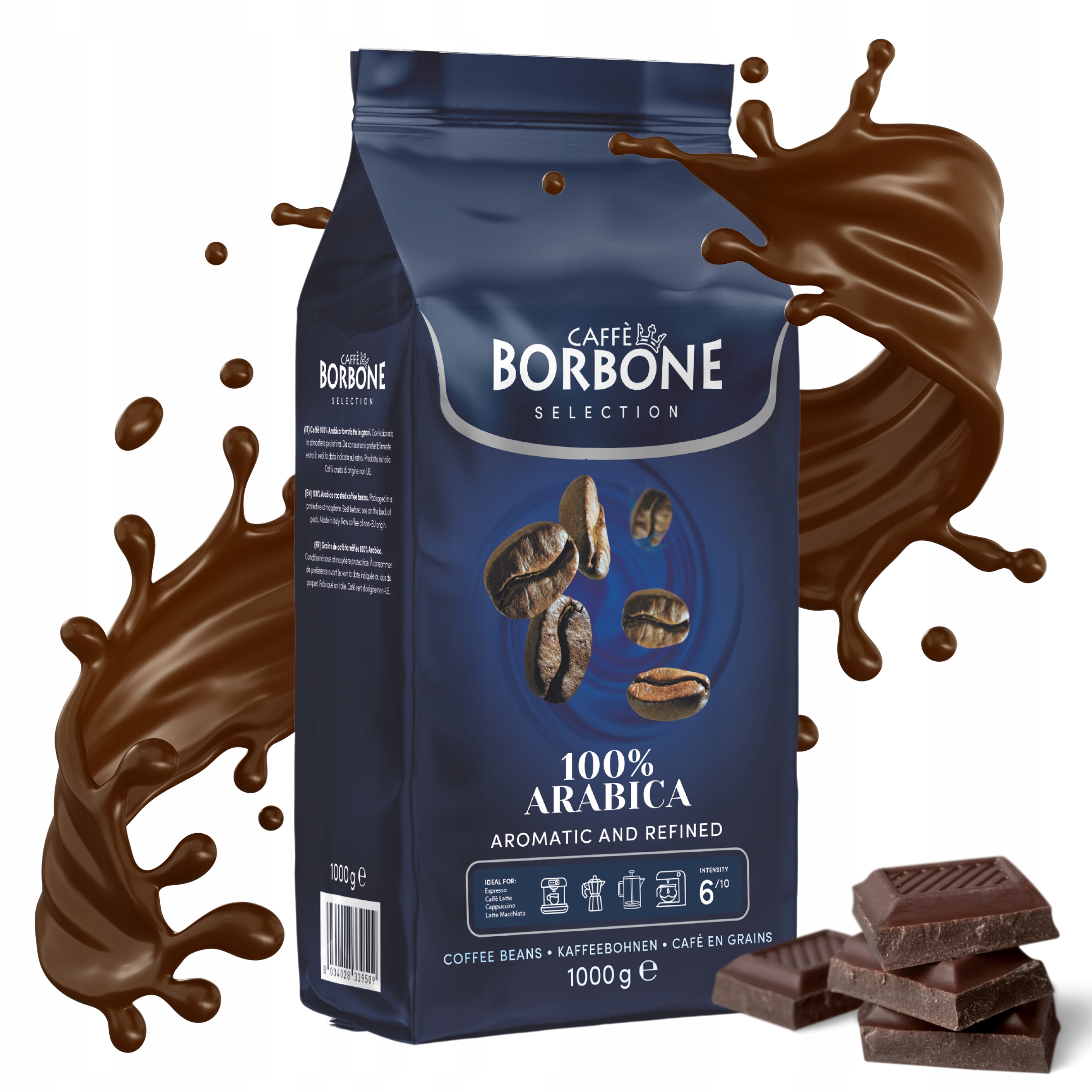 Káva zrnková Borbone 1 kg 100% Arabica Espresso v zrnech Italská