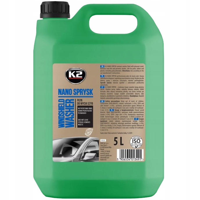 K2 NANO SPRYSK - LETNI PŁYN DO SPRYSKIWACZY LEJEK
