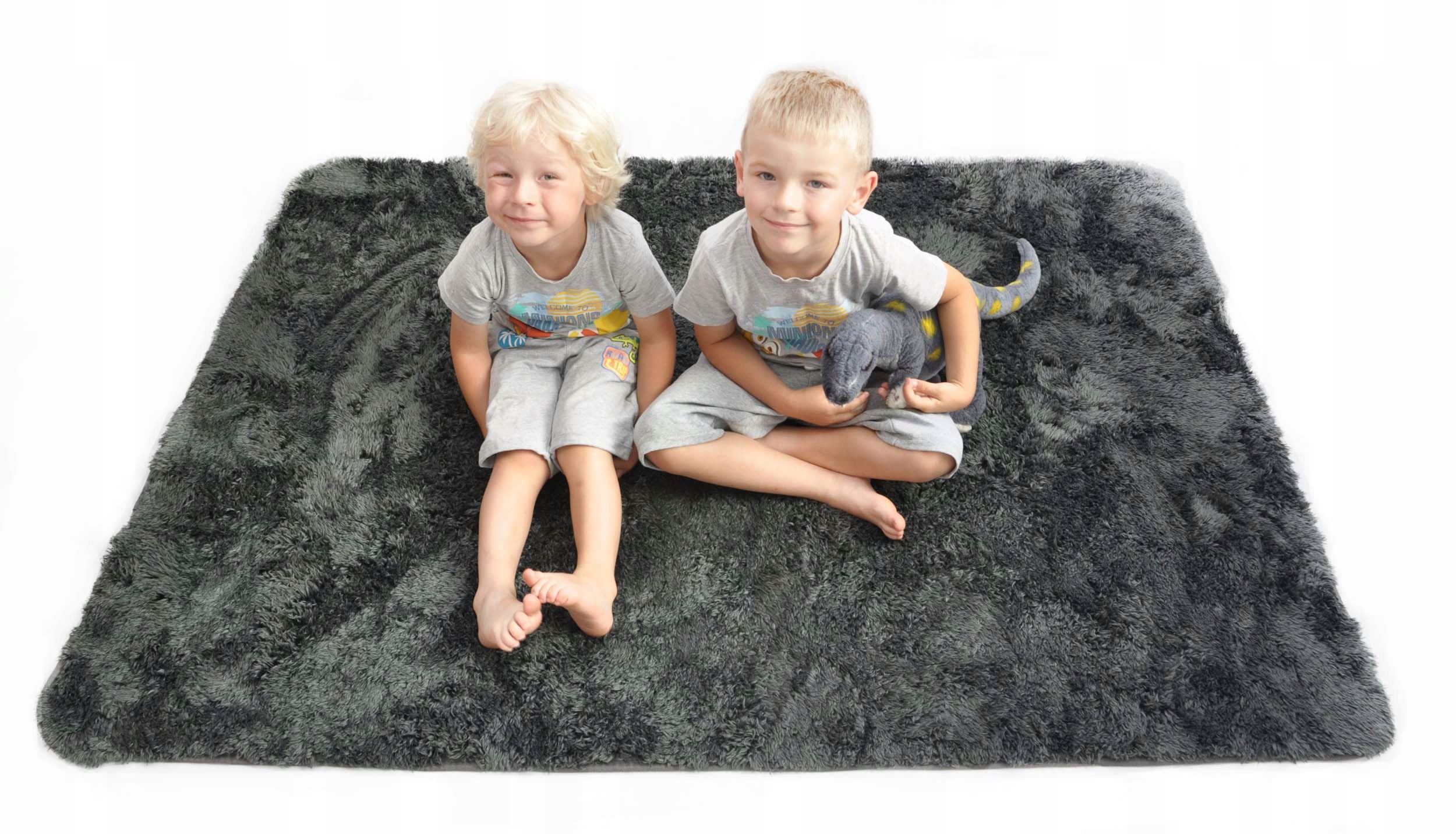 Koberec Šedý Softi Plyšový 180X270 cm