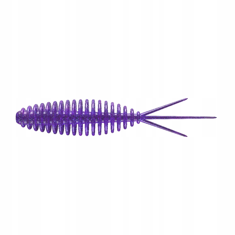 Libra Lures Turbo Worm Mini 35 020 Purple With Glitter Cheese