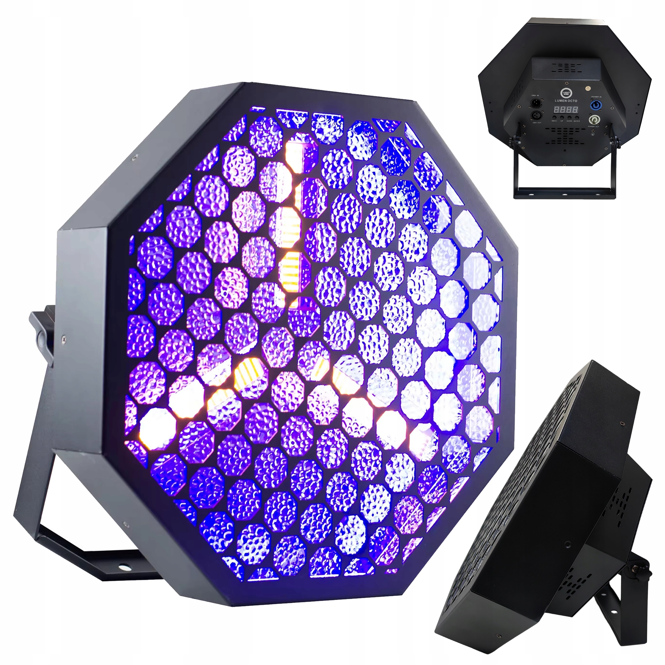 Reflektor sceniczny Light4Me Lumen Octo LED retro RGB WW COB