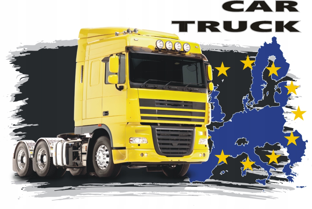 T-Shirt z nadrukiem truck 1, rozmiar M Rozmiar M