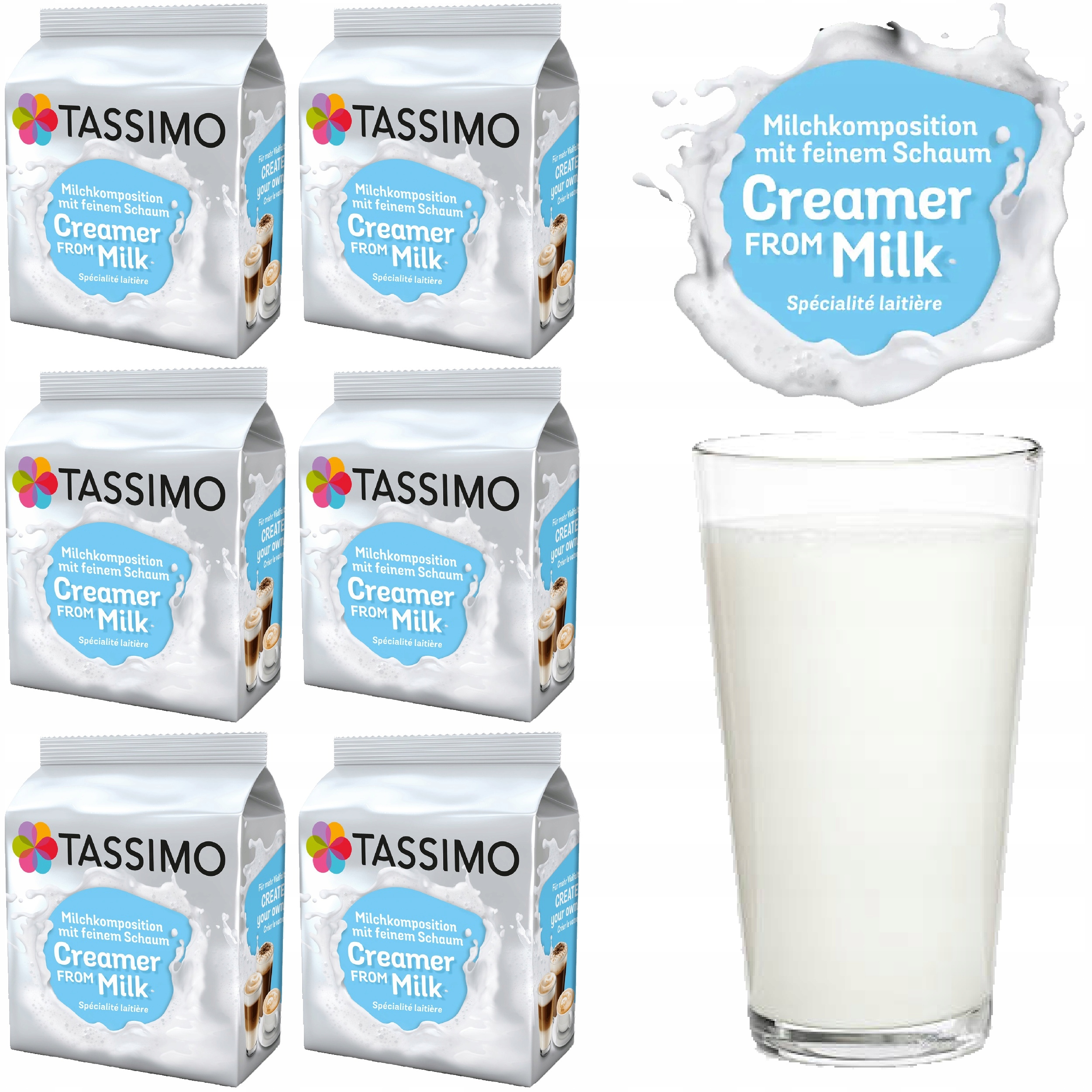Kapsle Tassimo Mléko 96 kapslí 6 x 16