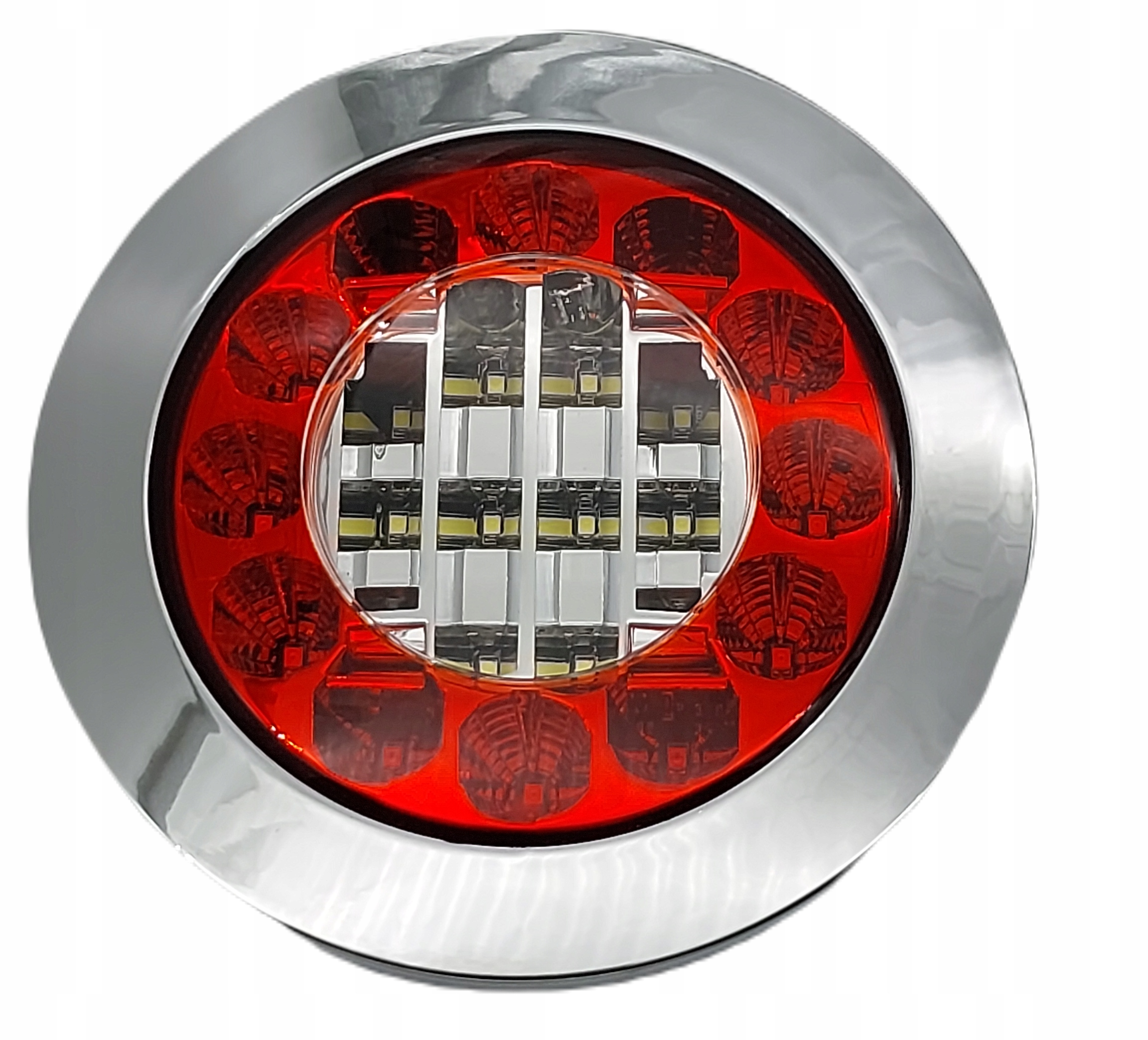 LAMPA ZESPOLONA WIELOFUNKCYJNA TYLNA LED TIR OKRĄGŁA 12V 24V