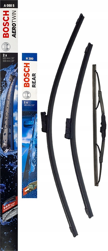 

Bosch Wycieraczki Przód Tył Volvo C30 65+55+38CM