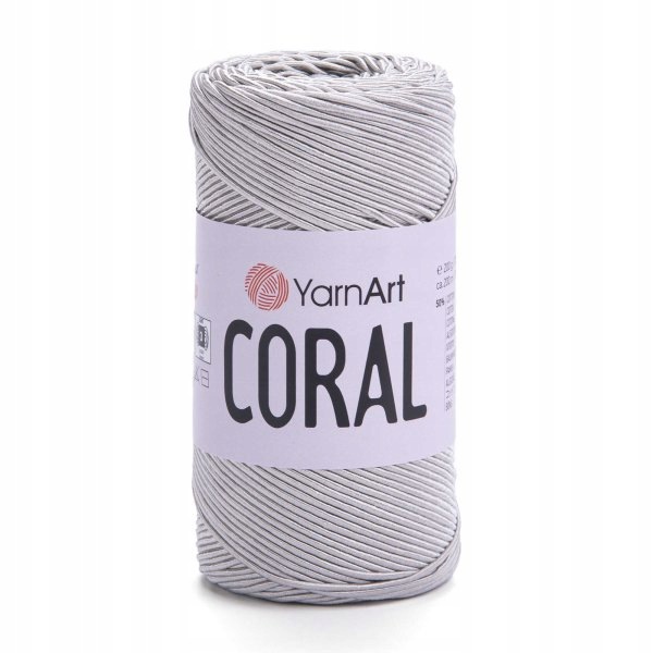 YarnArt Coral 1918 šedá příze sada 5 x 200 g 200 m