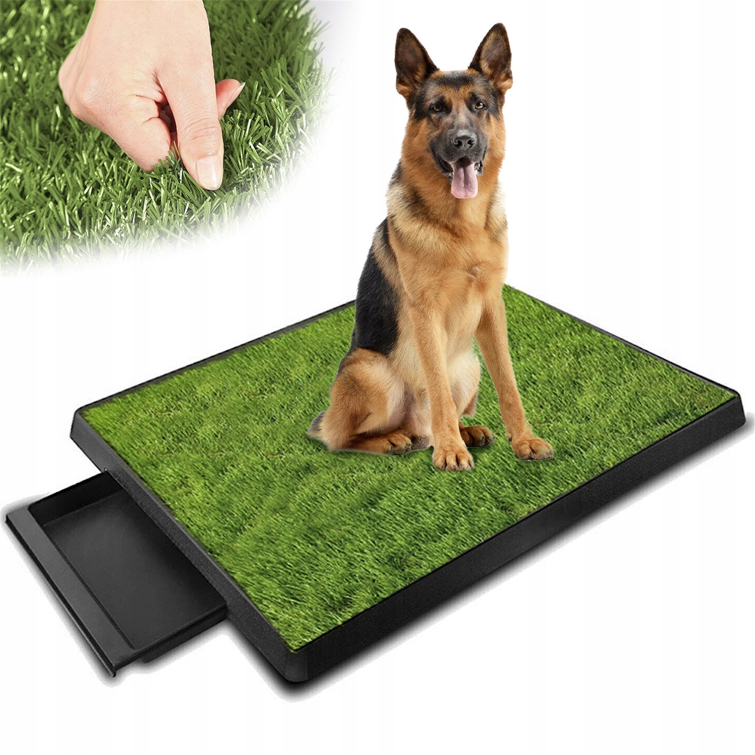 Levně Podložka Z Umělé Trávy S Talířem A Bednou