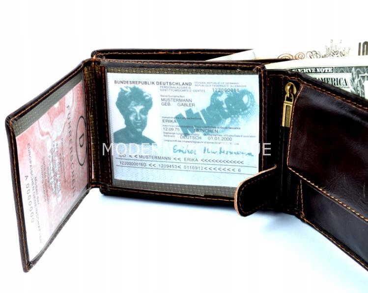 G3-76 PORTFEL MĘSKI SKÓRA ZAPINKA WILD THINGS ONLY Marka inna